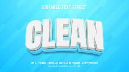 clean editable text effect