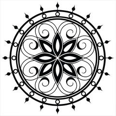  Vector doodle mandala . Ornamental luxury mandala Mandala Line Illustration . various mandala . Mandala Pattern Designs . Henna mandala. Mehndi style. Decorative pattern in oriental style.