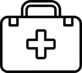 first aid kit vector illustration on transparent background