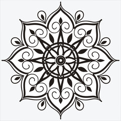 Vector doodle mandala . Ornamental luxury mandala Mandala Line Illustration . various mandala . Mandala Pattern Designs . Henna mandala. Mehndi style. Decorative pattern in oriental style.