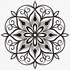 Vector doodle mandala . Ornamental luxury mandala Mandala Line Illustration . various mandala . Mandala Pattern Designs . Henna mandala. Mehndi style. Decorative pattern in oriental style.