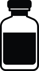 glass jar with blank label