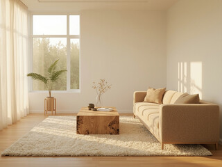 bright minimal living room 2