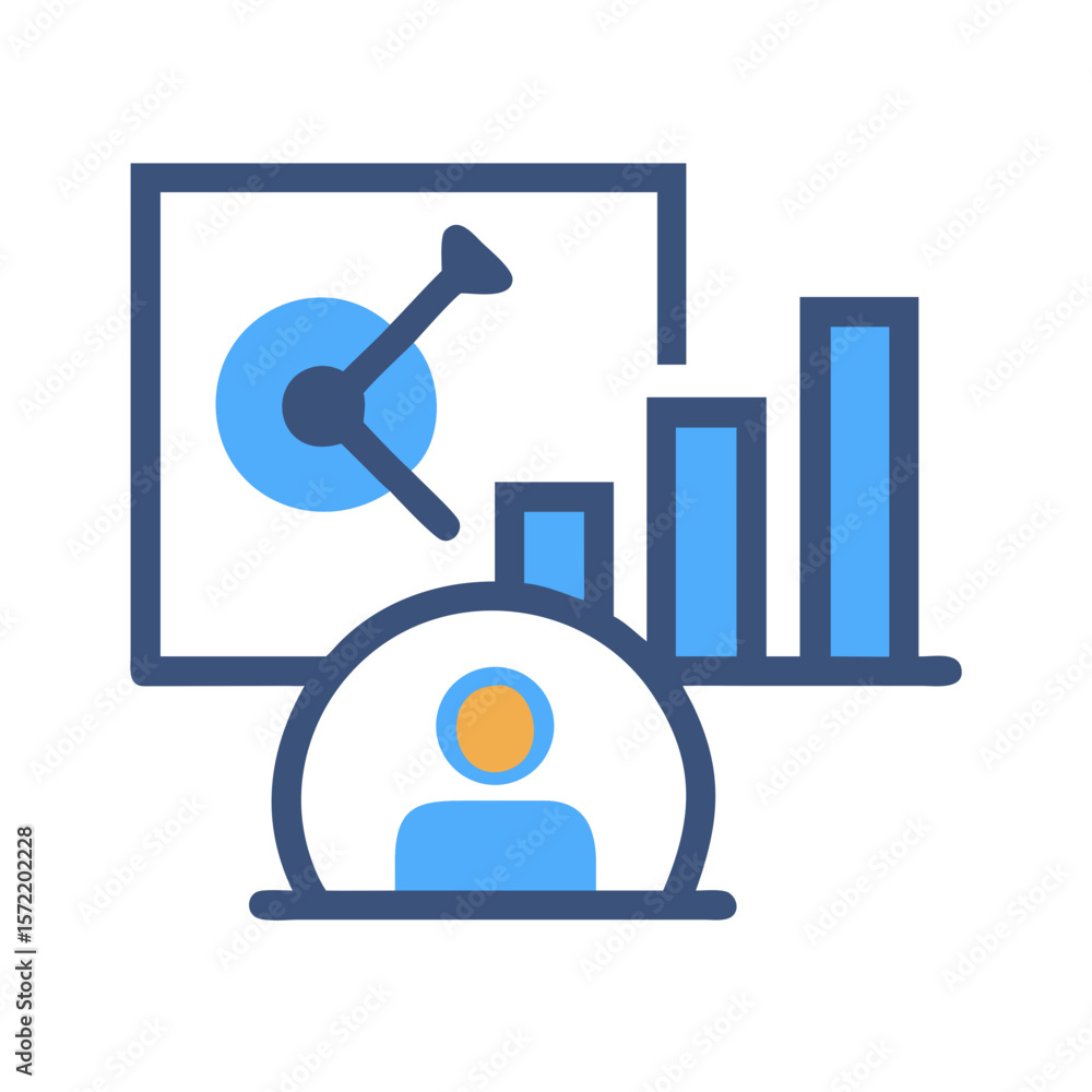 Aufkleber business analysis report presentation with growth graphs data