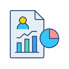 Business Performance Report with Bar Graph and Pie Chart