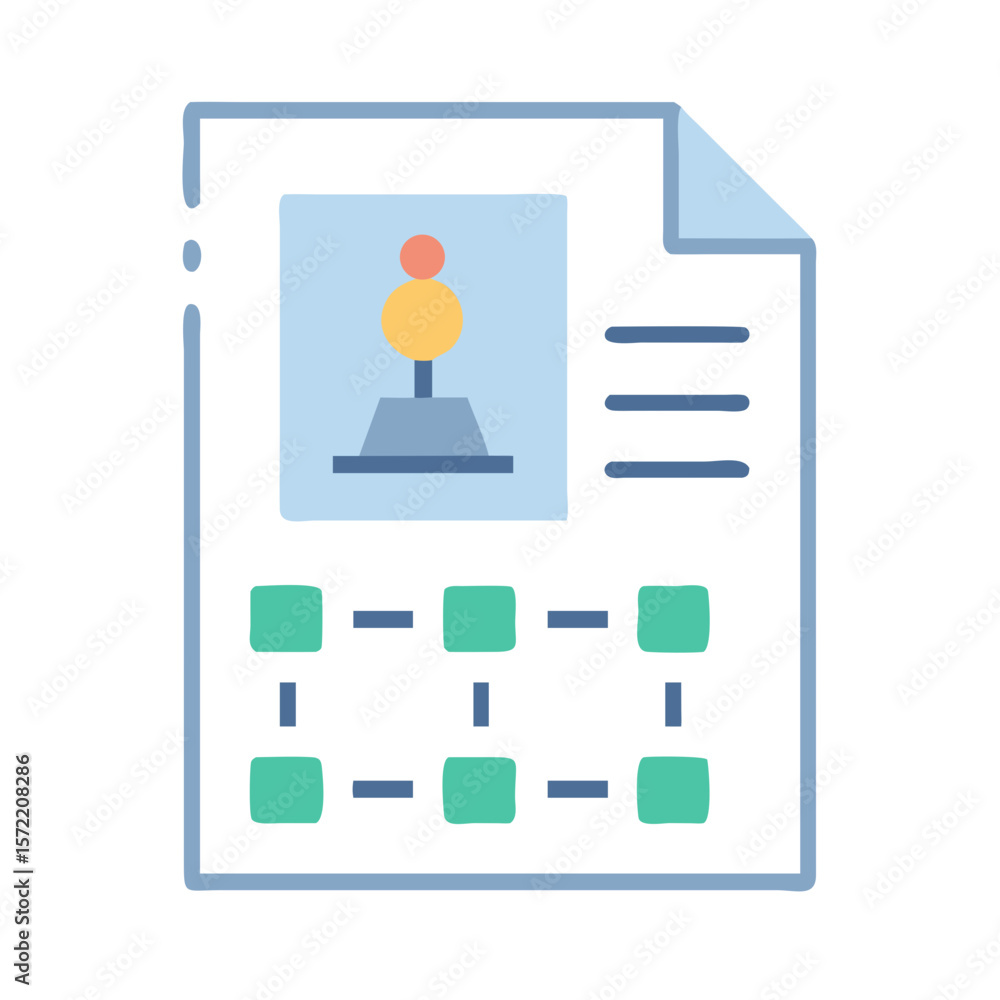 Poster business strategy document outlining project roadmap and workflow steps