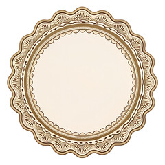 Ornate Round Lace Doily Frame