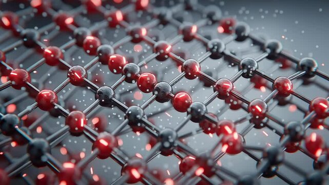 Innovative lithium car battery technology highlights interconnected atoms and showcases advancements energy storage and power efficiency through