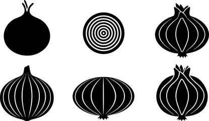set of onion silhouette vector (1).eps