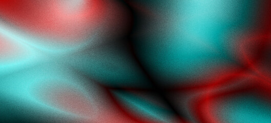 Abstract Teal and Red Gradient Swirl Background Texture:  Modern Digital Art