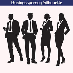 Businessperson high quality silhouette design