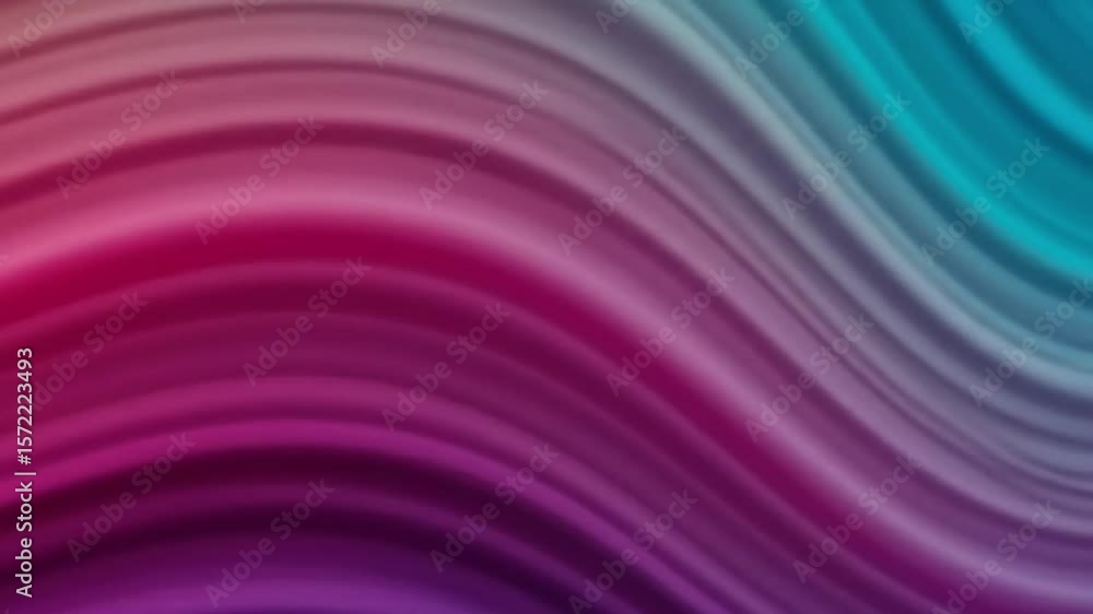 Aufkleber abstract waves with gradient of blue pink and purple creating a smooth flowing background design art