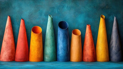 Abstract Still Life: A Symphony of Color and Form
