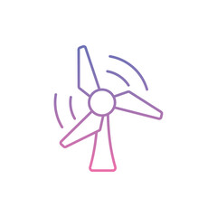 Wind Turbine Icon vector stock illustration