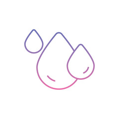 Water Drop Icon vector stock illustration