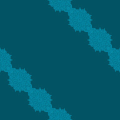 Oriental Geometric Luxury Ornament with Stroke and Silhouette