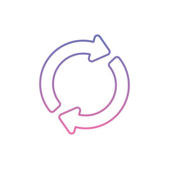 Reusable Icon vector stock illustration
