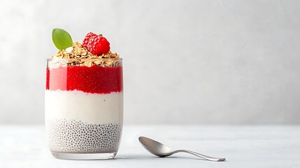 Healthy Berry Yogurt Parfait with Granola