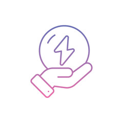 Energy Saving Icon vector stock illustration