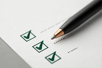 Productivity tools checklist office desk digital documentation organized environment close-up view efficiency and task management