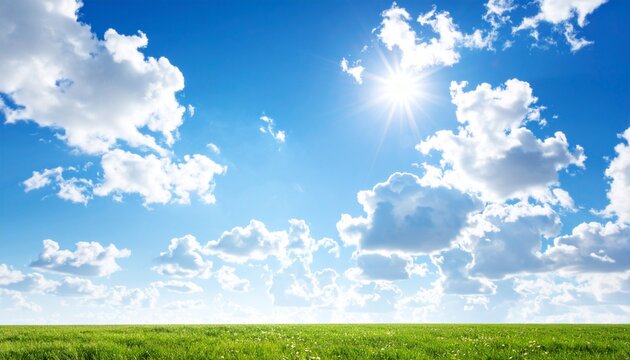 夏の青空と雲