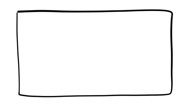 Hand Drawn Text box Frame Doodle Animation