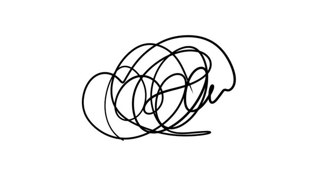 Hand Drawn Scribble Line Doodle Animation