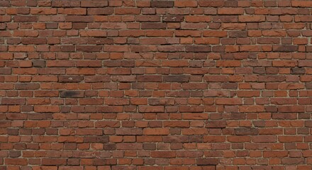 Obraz premium A closeup view of an old weathered red brick wall with visible mortar lines showing variations in brick color