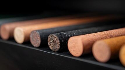 Textured Cylinders Assortment, Fitness and Material Study