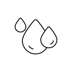 Water Drop Icon vector stock illustration