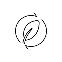 Sustainable Icon vector stock illustration