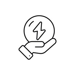 Energy Saving Icon vector stock illustration