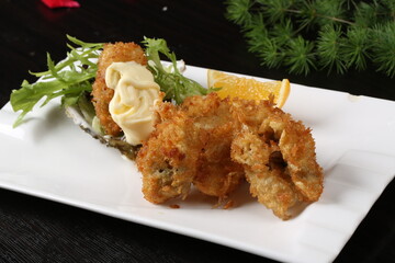 food, japanese cuisine, delicious, fried oysters