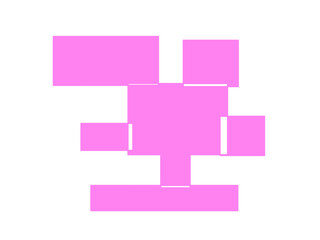 A pink square  isolated transparent background