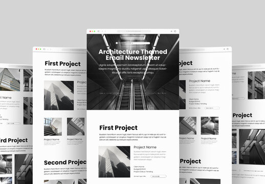Modern Architecture Email Newsletter Template