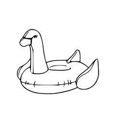 goose pool float - summer fun inflatable ring