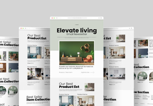Modern Email Newsletter Design Template