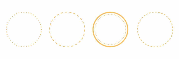 Set of circles, circle icon, set of circle icon, dot circle, dots circle, button, frame, decorative, circle frames, sticker, badge, empty, shape, circle shape
