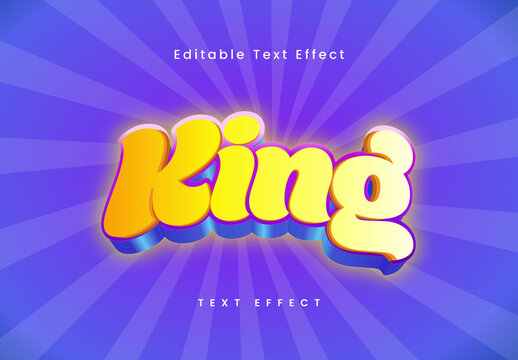 Royal Gold King Text Effect