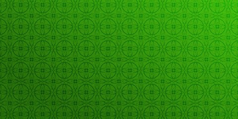 Green Ornamental Pattern Background - Seamless Decorative Floral Wallpaper Design