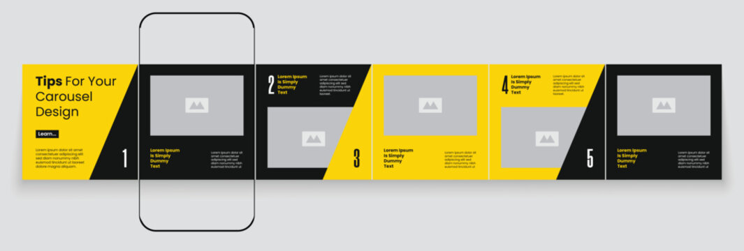 Social media banner frame or social media carousel template or media carousel post design. Editable post frame design.	