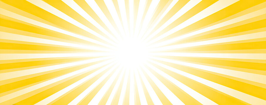 Radiating yellow rays