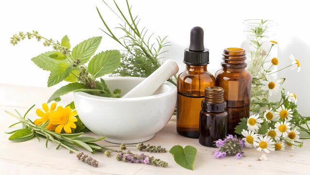 Alternative medicine herbal treatment aromatherapy essential oils natural remedies wellness spa