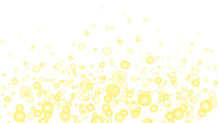 Confetti, a background of gold-colored pop-up bubbles.Light effects.Wind glare, explosions, shine, dust.Light flash gold . Powder golden shimmer. Element design.
