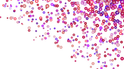 Blasting pink party fireworks. Colorful confetti on transparent background.Amazing colorful confetti background balloon down for celebration. Shining red dust texture on a transparent background. 