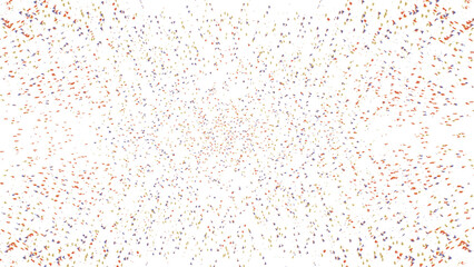 Gold metallic confetti glitter, festival, fall rain isolated on transparent background, golden party and anniversary celebration overlay vertical social media design element vector.