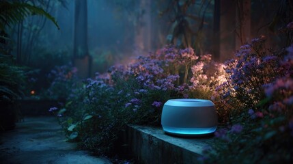 Subconscious emotion garden generating soothing AR flora that reacts to ambient thought patterns and micro-emotional cues 
