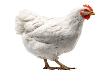 Isolated hen with transparent background in high-resolution PNG style for seamless cutout projects