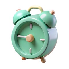 3D Modern Minimalist Alarm Clock with a Flat Digital Display | Sleek Timekeeping Device Design | Clean UI Clock Icon | Contemporary Wake-Up Clock Render | Stylish Desk Accessory | Time Management Symb