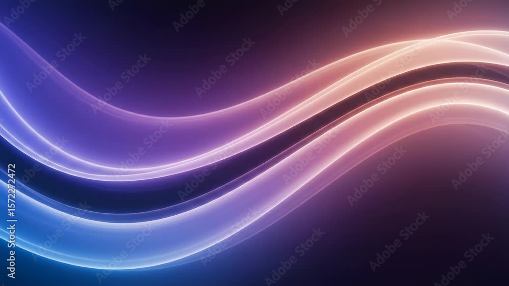 Aufkleber abstract glowing waves create a mesmerizing and futuristic background